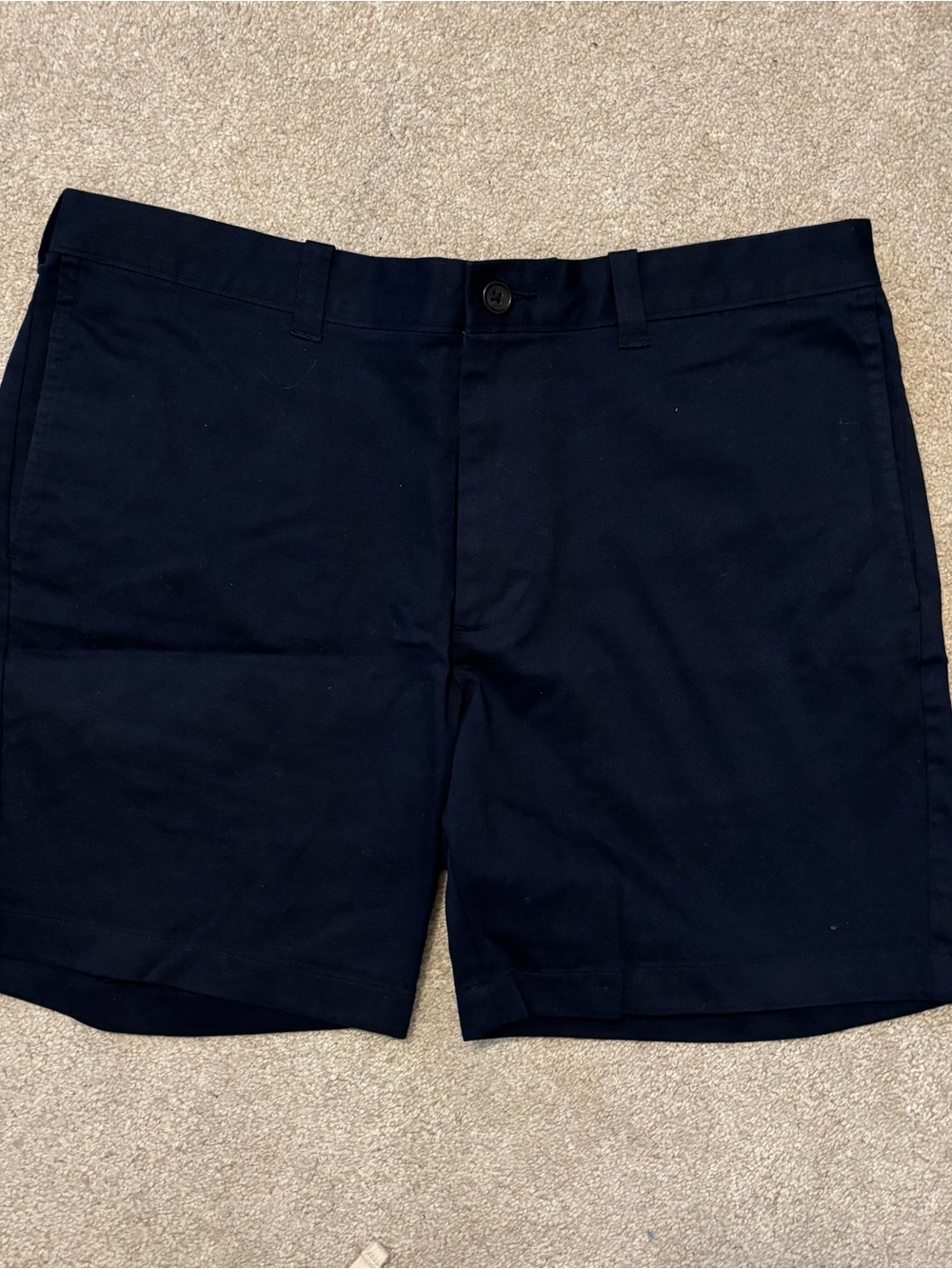 J. Crew Men’s Navy Flat-Front Shorts
